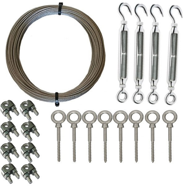 3mm Stainless Steel Plant Training Wire Kit - 20 Metre