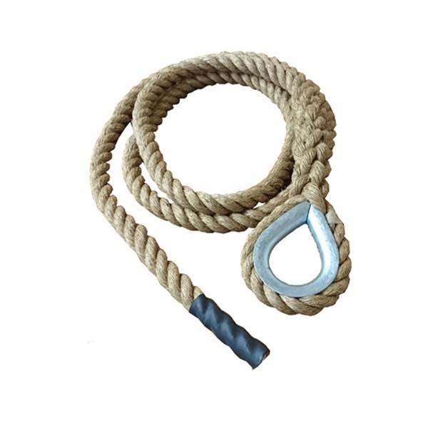 Fitrope - Gym Climbing Rope – 24mm Manila Gym Rope with Hard Eye