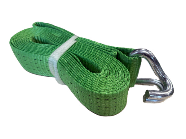 5t Ratchet Strap - Claw Hooks - Green Colour