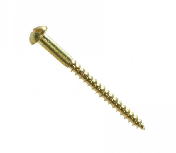 No. 8 Slotted Woodscrew - Brass