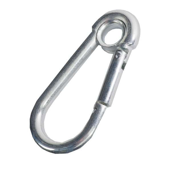 Bright Zinc Plated Carabiner with Eye
