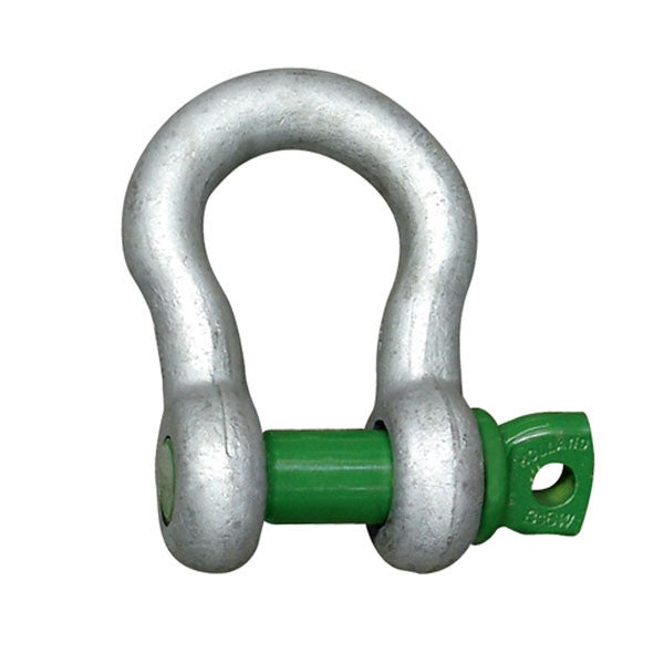 Green Pin Screw Pin Bow Shackle