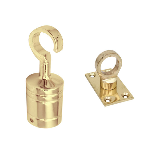 Brass Rope Hook and Eye plate