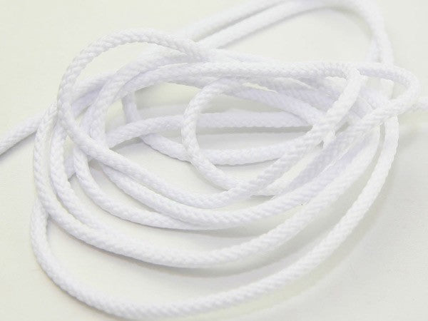 Polyester Braided Cord - White