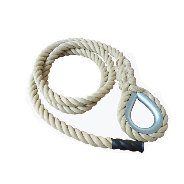 Fitrope Gym Climbing Rope 36mm Synthetic Gym Rope with Hard Eye