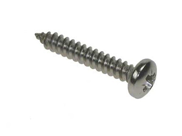 No. 7 Pozi Pan Head Self Tapping Screw - A2 Stainless Steel