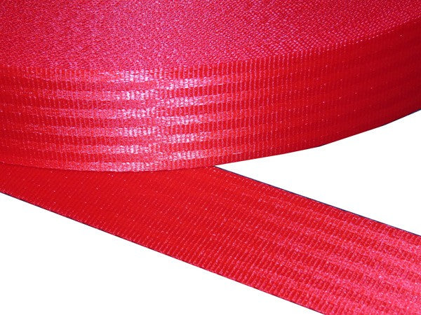 48mm Seat Belt Webbing – Red
