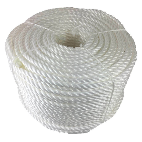 Polypropylene Rope - 3-Strand - White
