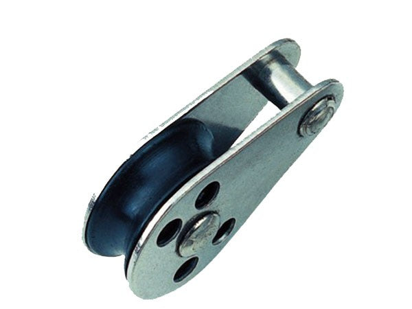 Pulley Block - Fixed Pin, Nylon Sheave - Stainless Steel